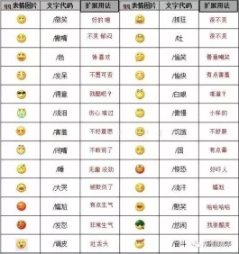 微信表情含义图解大全（微信58个表情含义图）